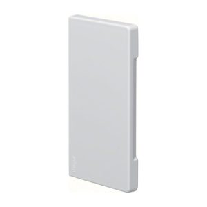 Hager BR65 eindplaat 65x130 mm, halogeenvrij, verkeerswit RAL 9016