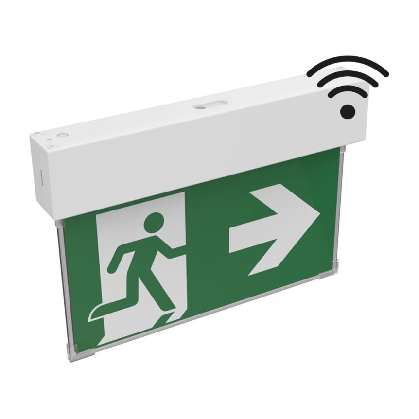 Noodverlichting, WIFI, 23m leesafstand met draadloze bewaking