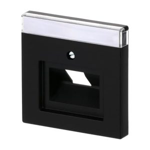 Busch-Jaeger Centraalplaat v datadoos 1 x RJ45 f-matzwart