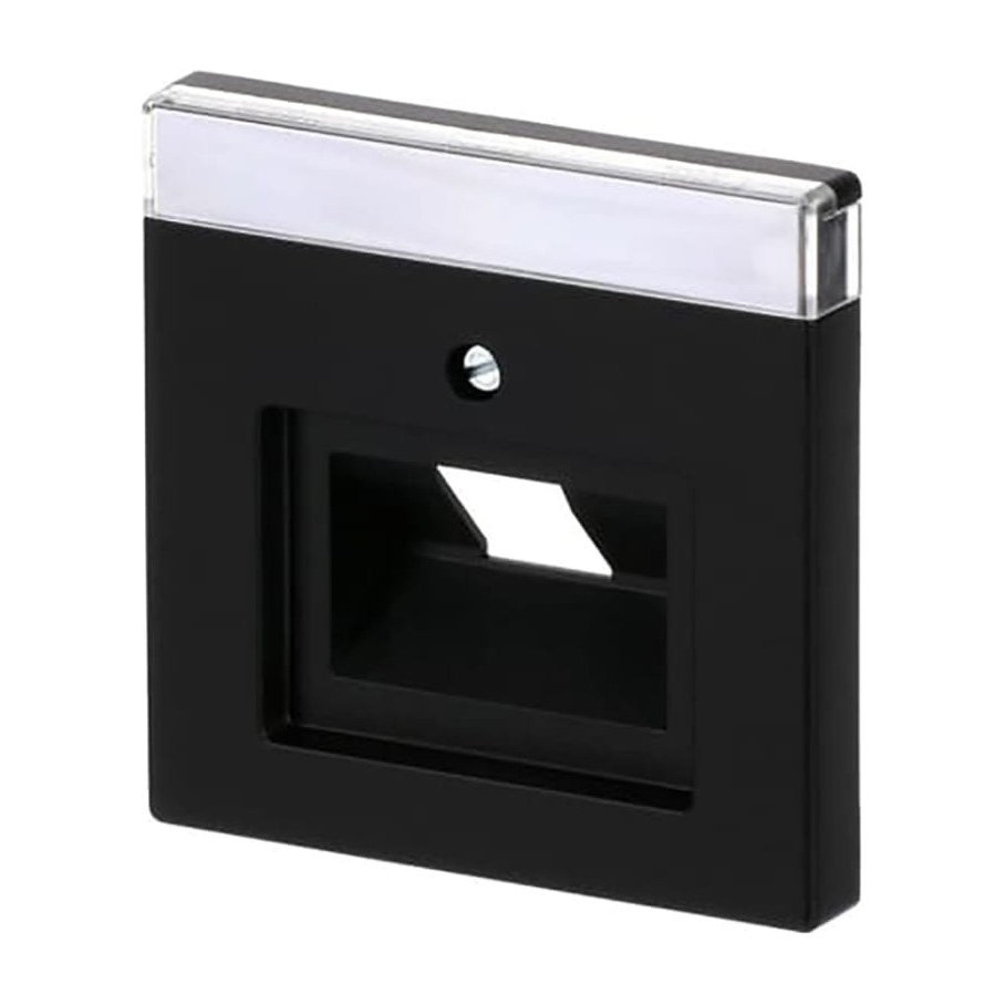 Busch-Jaeger Centraalplaat v datadoos 1 x RJ45 f-matzwart