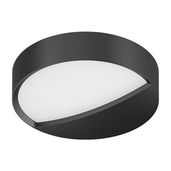 Solar Netto led wandarmatuur, 8W, 700lm, CCT 3000/4000K, IP65, IK10, zwart, afmetingen (dxh) 225x74mm