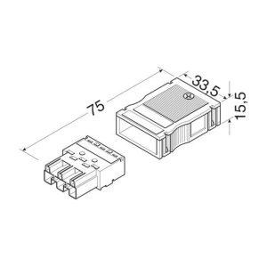 Hager Connector voor insteekbare gebouwinstallatie 32 A 4mm² 250 V G4713