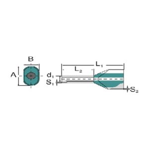 Weidmüller Adereindhuls 0,75mm² grijs koper H0,75/14D ZH GR SV
