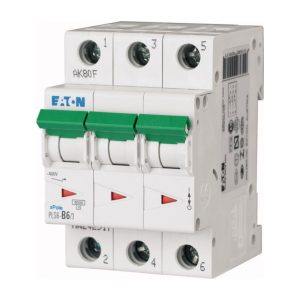 Eaton PLS6-B6/3-MW Installatieautomaat 3P 6 Ampere B-KAR 400V 3 MOD