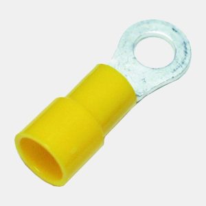 Solar Ringkabelschoen, half geïsoleerd Klemkabelschoen 6,64 mm² geel M4