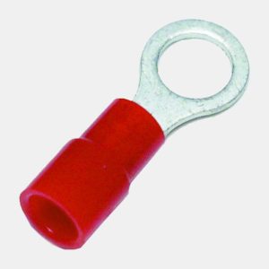 Solar Ringkabelschoen, half geïsoleerd Klemkabelschoen 1,65 mm² rood M3