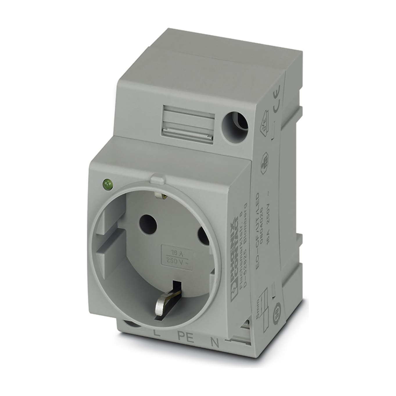 Phoenix Contact EO-CF/UT/LED Wandcontactdoos modulair 60 mm 16 A