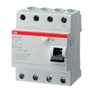 ABB FH 204 A 40/0,03 Aardlekschakelaar CB 4 P 40A 30 mA