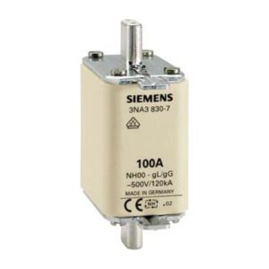 Siemens LV HRC Meszekering 100 A 500 V 3NA3830-7