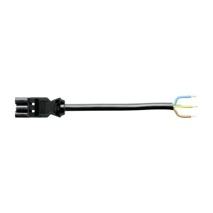 Wieland GST18I3 aansluitsnoer male 1,5MM² 1 meter PVC ECA zwart