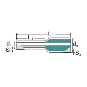 Weidmüller Adereindhuls 18mm 1mm²