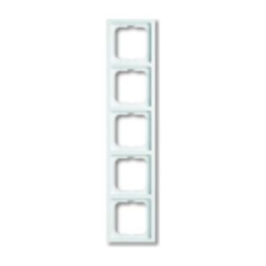 Busch-Jaeger ABB, afdekraam hoekig, 5v f-studiowit, 1725-184K, 2CKA001754A4239