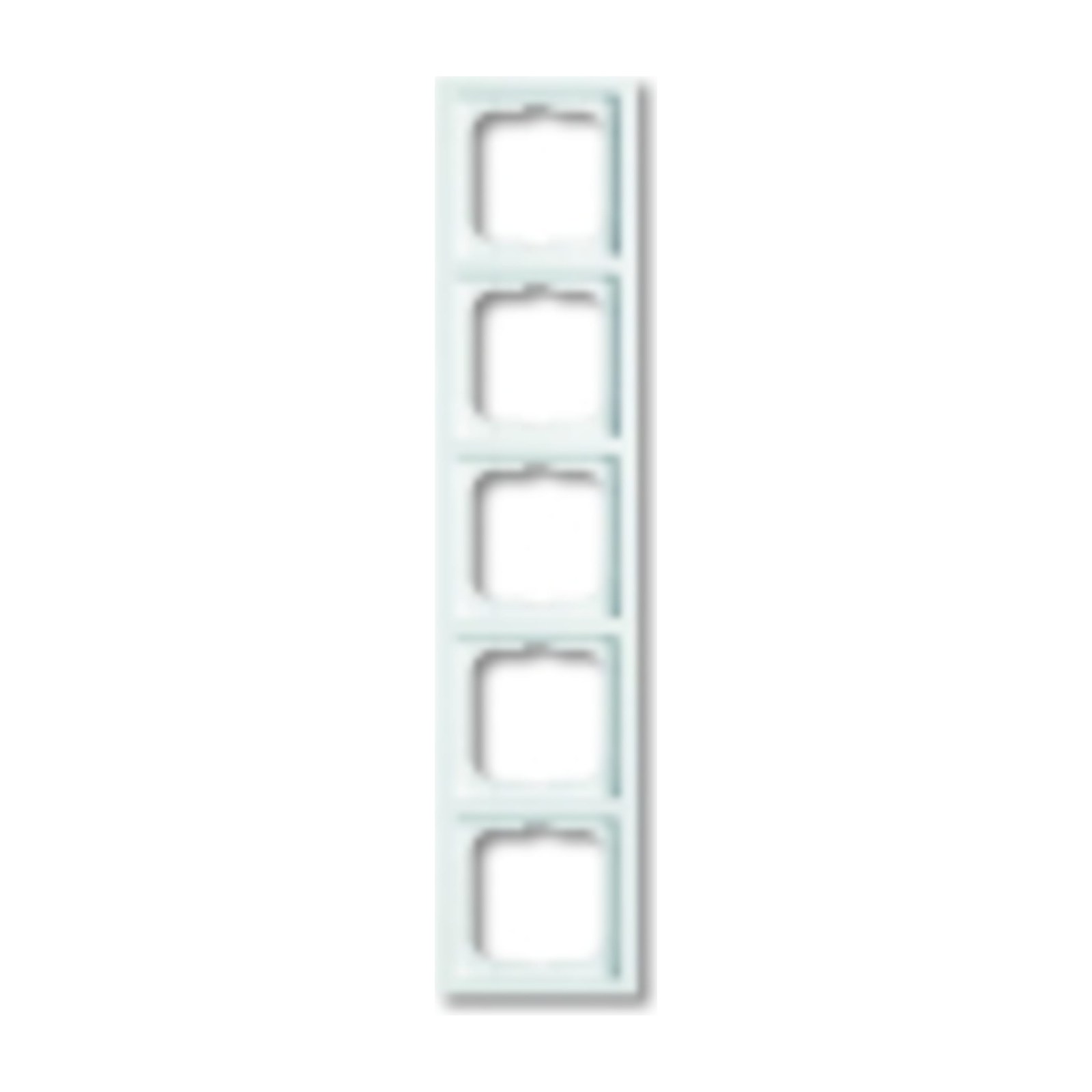 Busch-Jaeger ABB, afdekraam hoekig, 5v f-studiowit, 1725-184K, 2CKA001754A4239