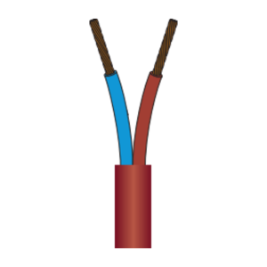 SIHF, Siliconenkabel 2X0,75mm², per meter (per 100 stuks)