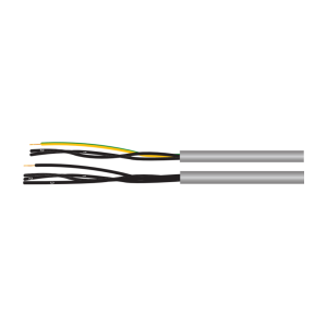 Solar YSLY-JZ stuurstroomkabel Niet afgeschermd 500 V grijs pvc 4x0.75mm meter