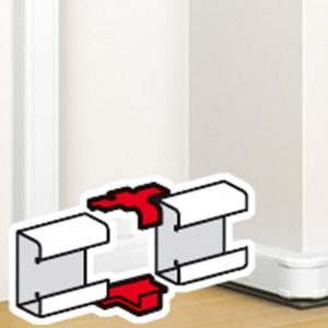 Legrand DLP Afdekstrip wandgoot 105x50mm