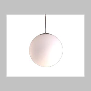 Globe bol, kunststof, opaal, IP20, Ø400mm