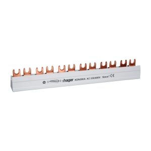 Hager Aansluitkamrail ten behoeve Kamrail en aansluitkammen 16mm²