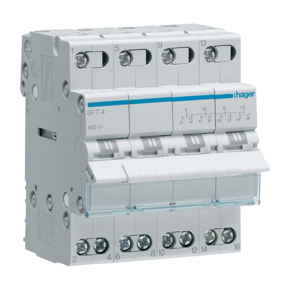 Hager SFT440 omkeerschakelaar 4p.40A I-0-II CB