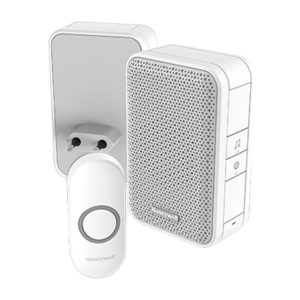 Honeywell Home RF 3 serie 4 melodieën. Deurbel, drukknop verticaal, Plug-in, wit