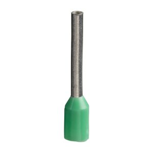 Schneider Electric Geïsoleerd kabeleinde, Medium, 6mm², Groen (per 100 stuks)