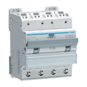 Hager Aardlekautomaat 4-p 16 A B-kar. 6 kA, 30 mA klasse A, quickconnect