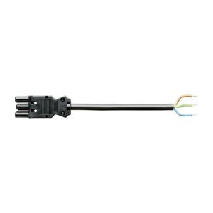 Wieland GST18I3 aansluitsnoer male 1,5MM² 4 meter PVC ECA zwart