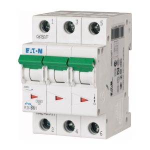 Eaton PLS6-C6/3-MW Installatieautomaat 3P 6 Ampere C-KAR 400V 3 MOD
