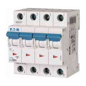 Eaton PLS6-B20/4-MW Installatieautomaat 4P 20 Ampere B-KAR 230V 4 MOD