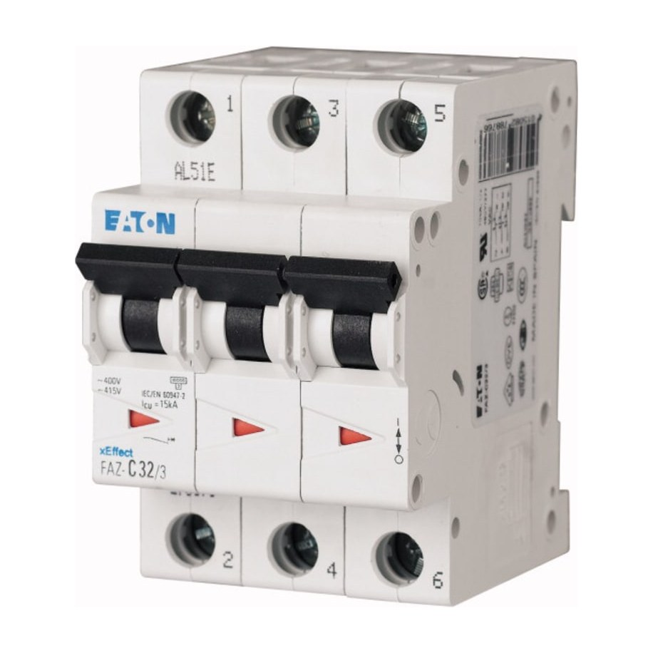 Eaton FAZ-D16/3 Installatieautomaat 3P 16 Ampere D-KAR 15kA 400V 3 MOD