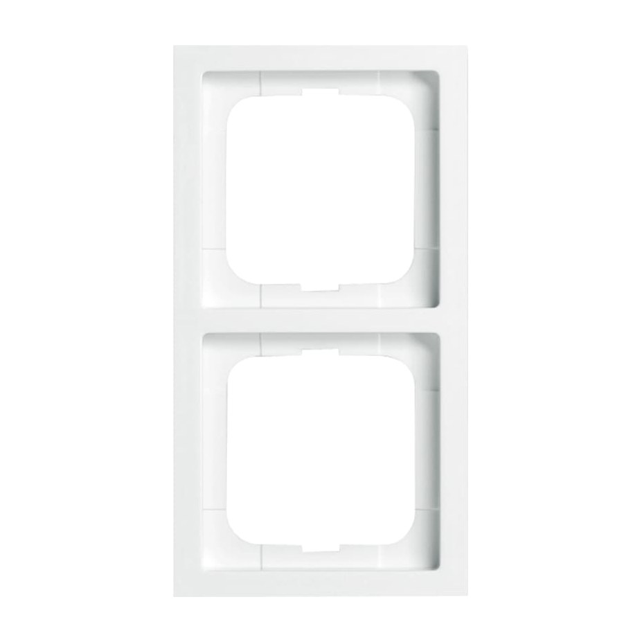 Busch-Jaeger ABB, afdekraam hoekig 2v f-studiowit, 1722-184K, 2CKA001754A4236