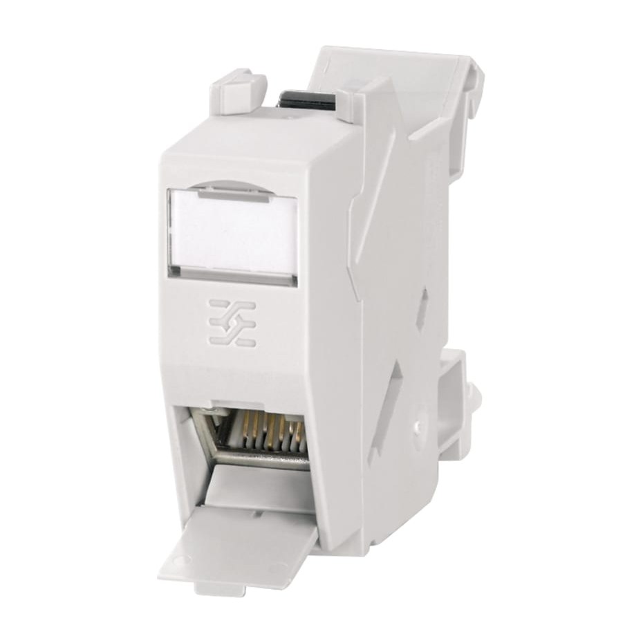 Weidmuller, IE-XM-RJ45/IDC, terminal rail outlet, RJ45 module EIA/TIA 568 A, IP 20, Cat.6 (ISO/IEC 11801)