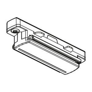 Global Trac Base spanningsrail koppeling, 1-fase, zwart (RAL 9005)