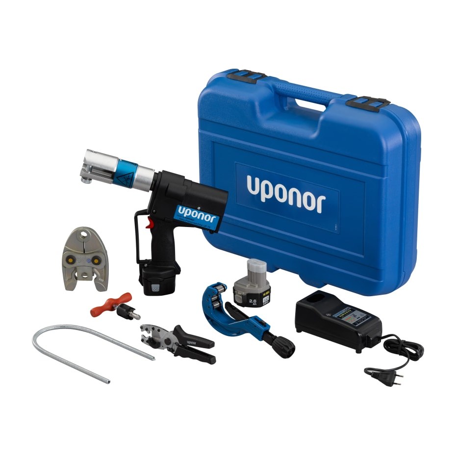 Uponor S-Press UP110, gereedschapspakket Sanitair en verwarming 25mm