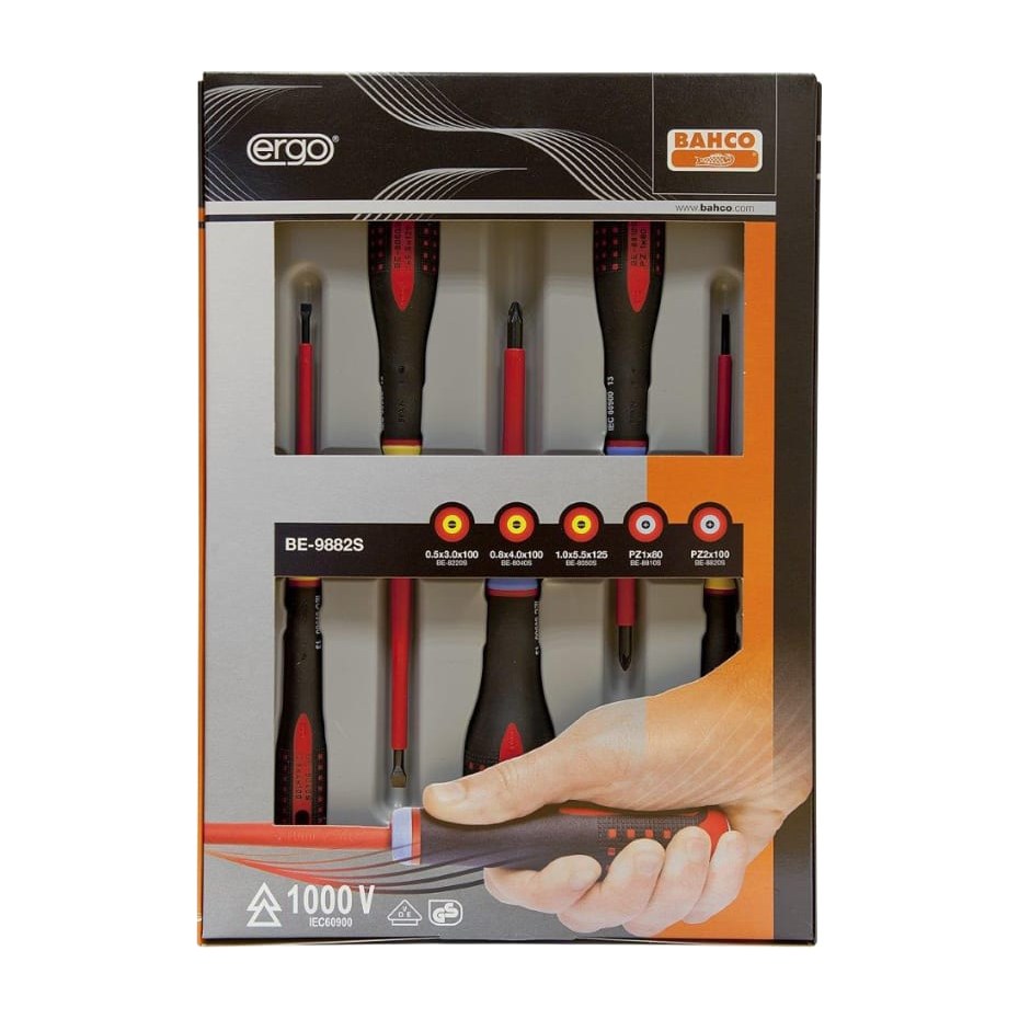 Bahco Schroevendraaier Set 1000V Lk&Pz