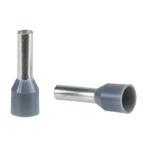 Schneider Electric Adereindhuls, Medium, 2,5mm², Grijs (per 100 stuks)