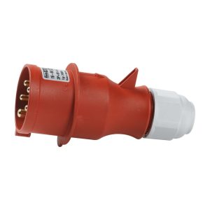 Solar schroefklem CEE-contactstop 32 A 400 V 5-polig IP44 rood 204-TSP